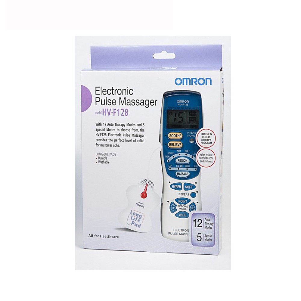Máy massage xung điện trị liệu OMRON HV-F128 chính hãng bảo hành 2 năm - UNIGO