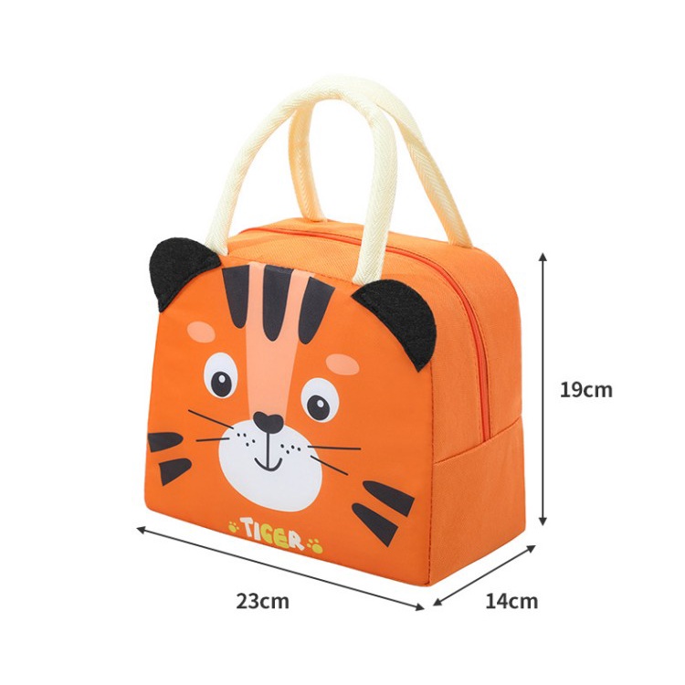 Túi Đựng Cơm Trưa Giữ Nhiệt Họa Tiết Hoạt Hình 3D Dễ Thương