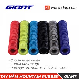 Tay nắm giant mountain rubber cao su thiên nhiên, không mùi độc hại, chống trơn trượt, phù hợp dòng xe atx, xtc, escape
