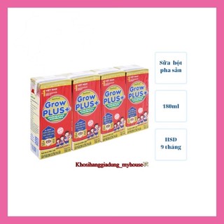 Lốc 4 hộp sữa Nutifood Grow Plus đỏ loại 110ml