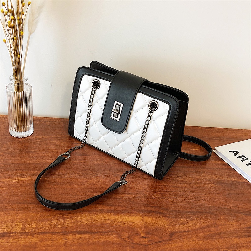 Mischa Túi Xách Da PU Cỡ Lớn Phối Màu Tương Phản Thời Trang Cho Nữ