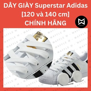 (𝗖𝗵𝗶́𝗻𝗵 𝗵𝗮̃𝗻𝗴) Dây giày Adidas Superstar - Màu Trắng - Bản OG
