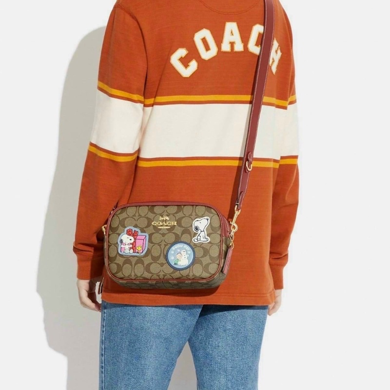 Túi đeo chéo unisex Coach X Peanuts