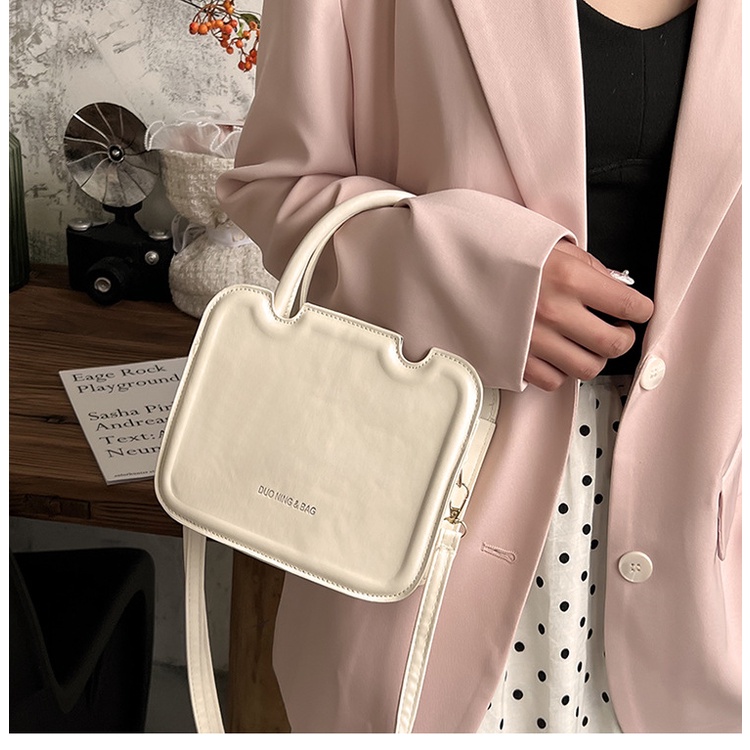 MISCHA Túi Đeo Chéo Da PU Màu Trơn Phong Cách Âu Mỹ Thời Trang Cho Nữ