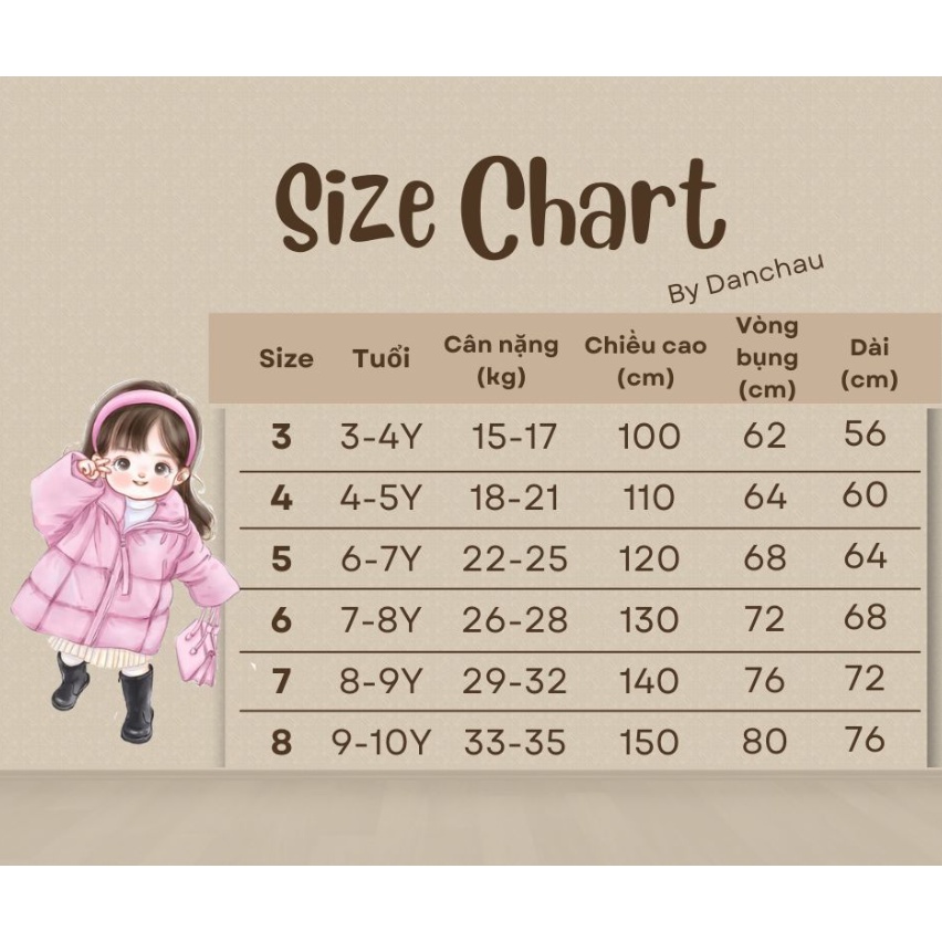 Set 2 chi tiết áo vest và chân váy dạ nhũ bé gái Danchau 76