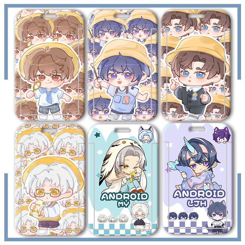 Vỏ Bảo Vệ Thẻ ID / Thẻ ID Họa Tiết Hoạt Hình Tears of Themis Kèm Móc Khóa