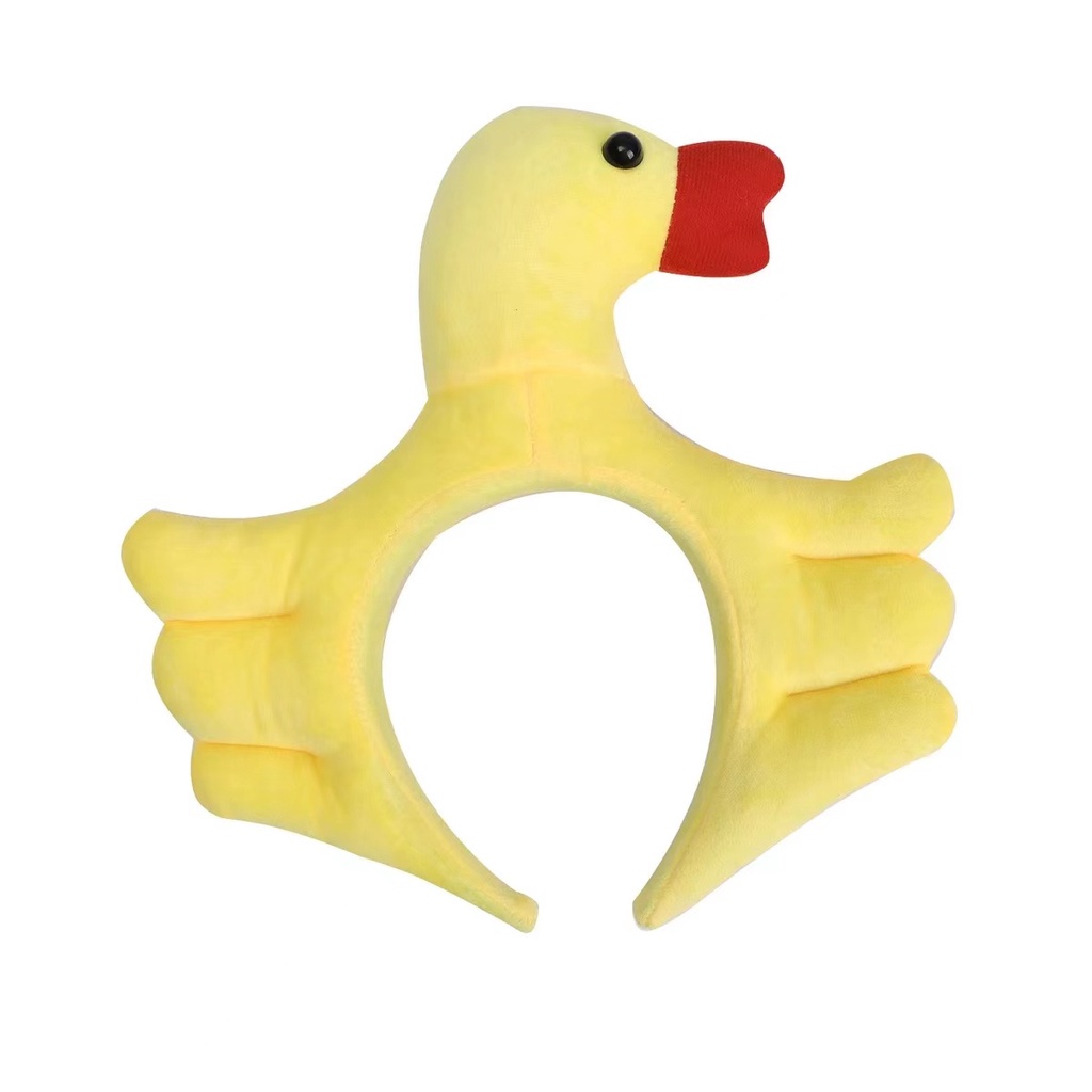 Băng Đô Cài Tóc Hình Chú Vịt Hoạt Hình Vui Nhộn Phong Cách Hàn Quốc