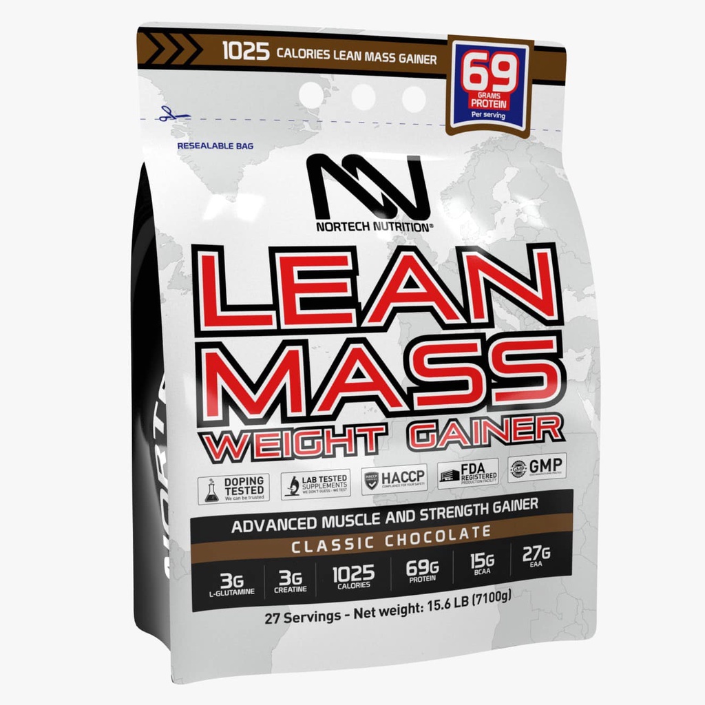 Nortech lean mass gainer, sữa tăng cân tăng cơ, bổ sung 69g protein - ảnh sản phẩm 2