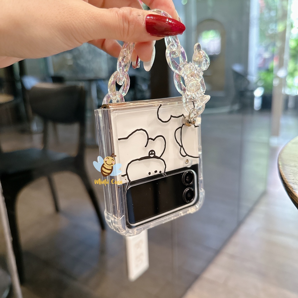 Ốp kèm móc khóa Samsung Galaxy Z Flip 3 / Z Flip 4 -ZF311