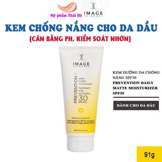 Kem chống nắng cho da dầu Image Skincare Prevention Daily Matte Moisturizer Oil Free SPF 30 91g