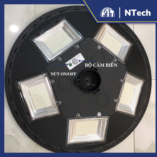 Đèn sân vườn, đèn đĩa bay năng lượng mặt trời Jindian UFO 500 Công suất 250W Khung ABS- Chip Led "SMD"