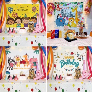 Phông nền sinh nhật cho bé trai bé gái- Banner tranh vải,thảm vải treo tường trang trí sinh nhật cho bé nhiều mẫu