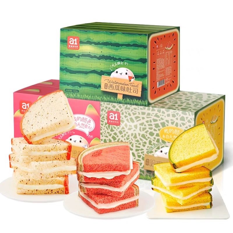 Bánh mỳ dưa dấu 🍉 dưa gang 🍈 nhân kem sữa chua 🍞