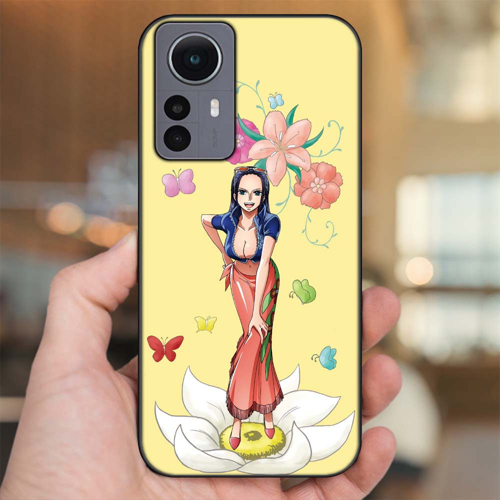 Ốp lưng Xiaomi 12 Pro 5G viền đen in hình Nico Robin One Piece Đảo Hải Tặc