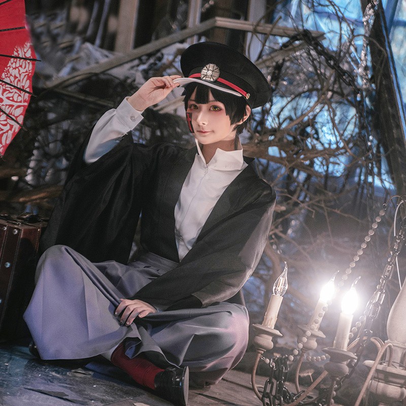Hanako anime samurai quần cosplay kimono 1 bộ