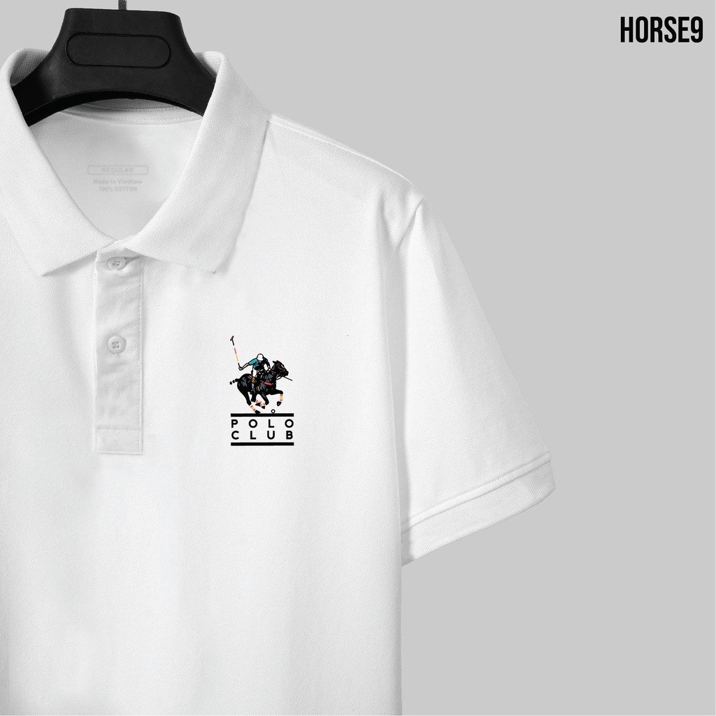 Áo POLO CLUB Cưỡi ngựa nam nữ cổ bẻ vải xịn Unisex, trẻ trung, thanh lịch HORSE09
