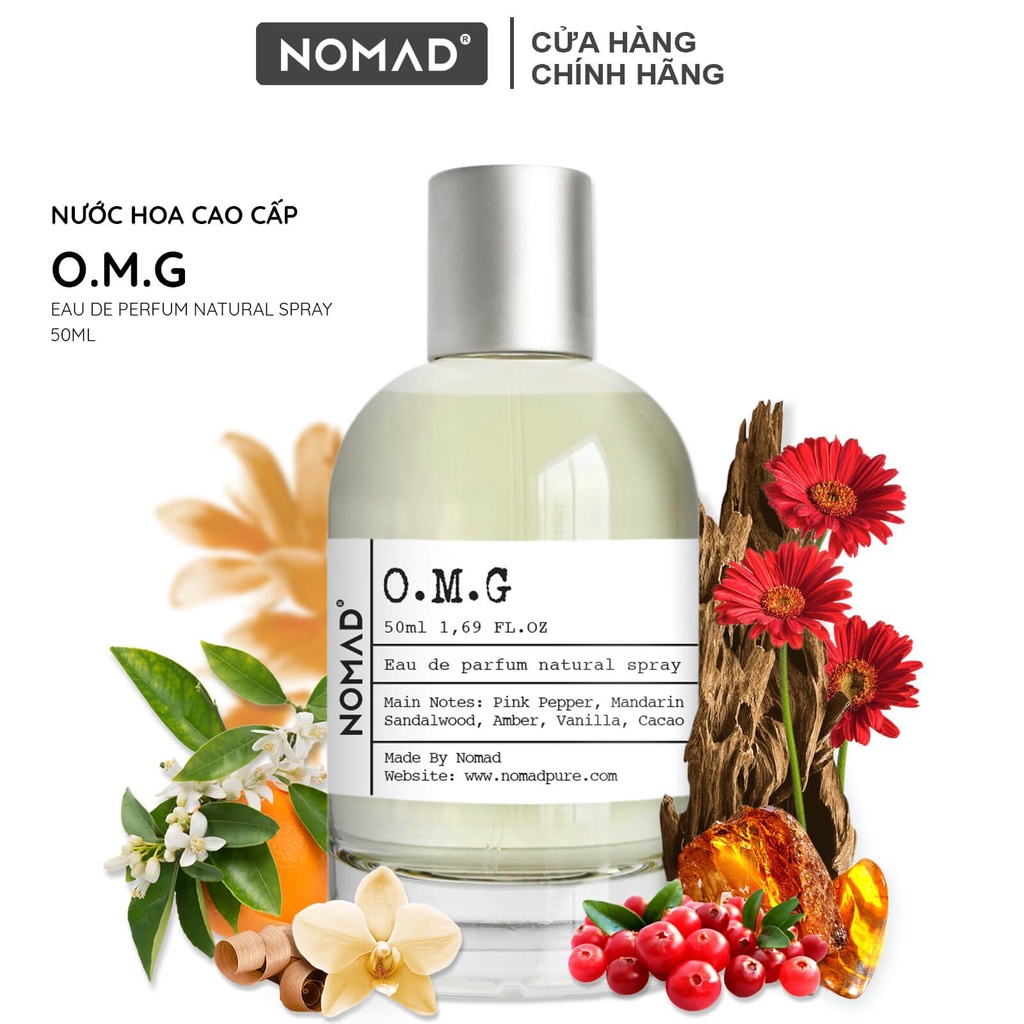 Nước Hoa Unisex Nomad Phong Cách Sang Trọng, Lưu Hương Lâu 6h - O.M.G