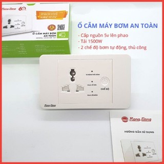 Ổ cắm máy bơm an toàn rạng đông - ổ cắm chống giật cấp nguồn 5v cho phao điện - công suất 1500w - bảo hành 1 năm