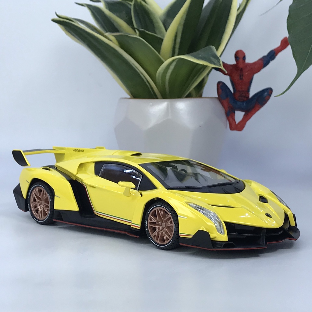 Mô hình siêu xe Lamborghini Veneno tỷ lệ 1:24 bằng kim loại mẫu xe đắt nhất của Lamborghini