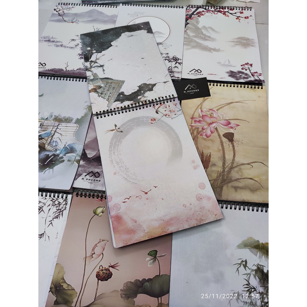 Sổ viết thư pháp/ Vintage - giấy dày 2 mặt 100 trang