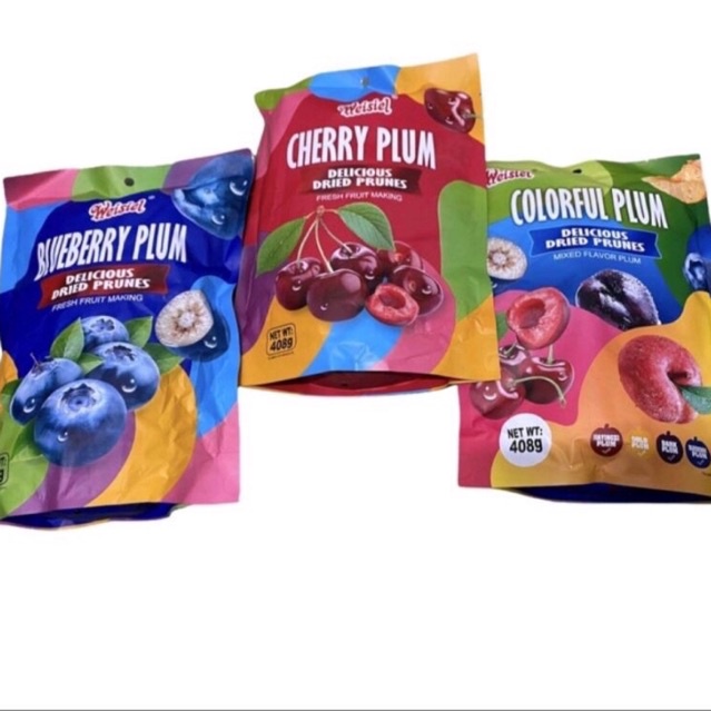 Ô Mai mix vị Colorful plum-408g vị Việt quất , Cherry siêu ngon