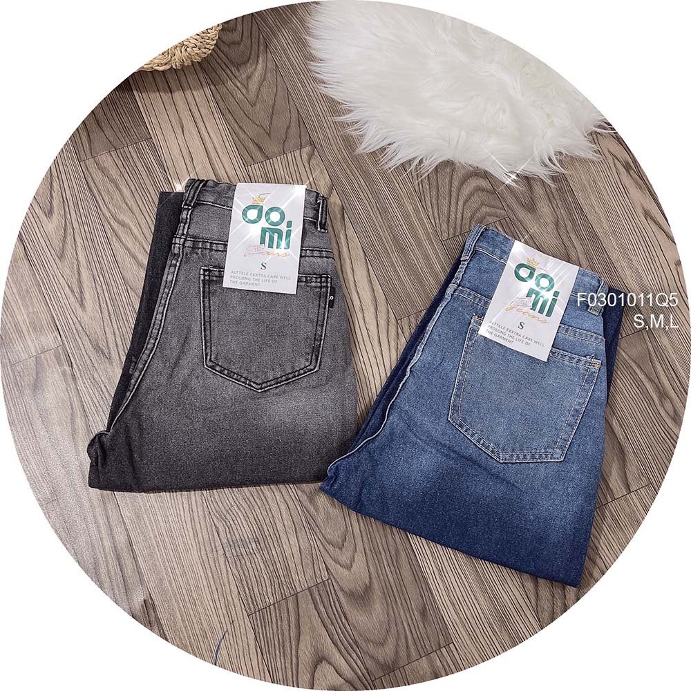 Quần jean baggy phối kiểu loang màu lưng cao hàng đẹp!