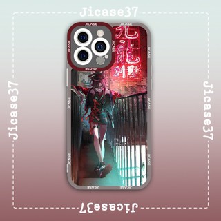 Ốp lưng iphone và samsung xiaomi oppo cạnh vuông Jicase Genshin Impact Hu Tao Game Anime 