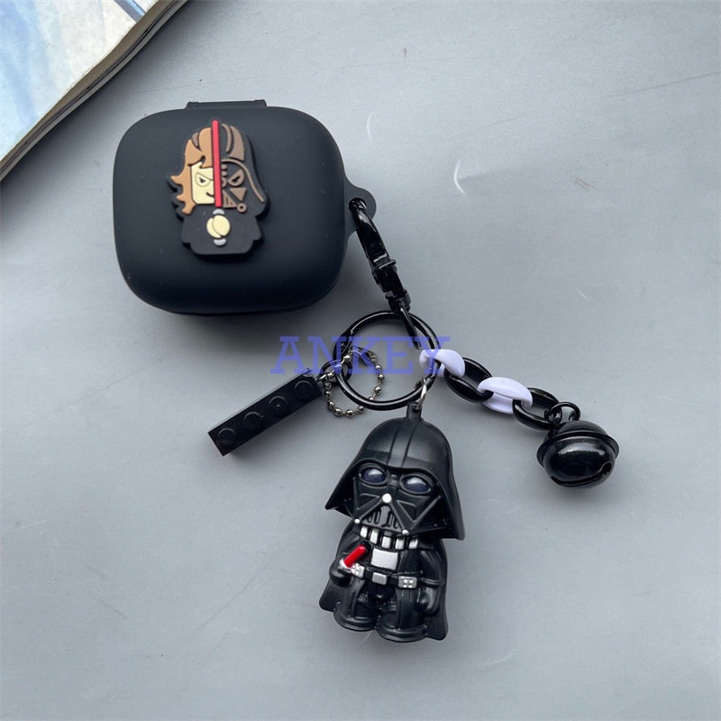 JBL Live Pro 2 / Free 2 / T280 TWS X2 / Wave Flex Cover Black Star Wars Earphone Silicone Case Earbuds Waterproof Shockproof Soft Protective Headphone Cover Headset Skin