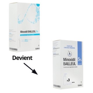 Minoxidil 5% Baileul - Xịt mọc tóc dành cho Nam