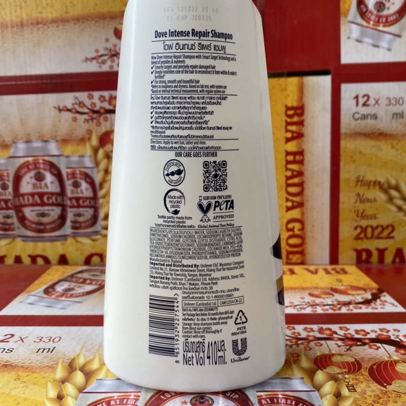 Dầu gội và dầu xả Dove thái lan 400ml và 425ml