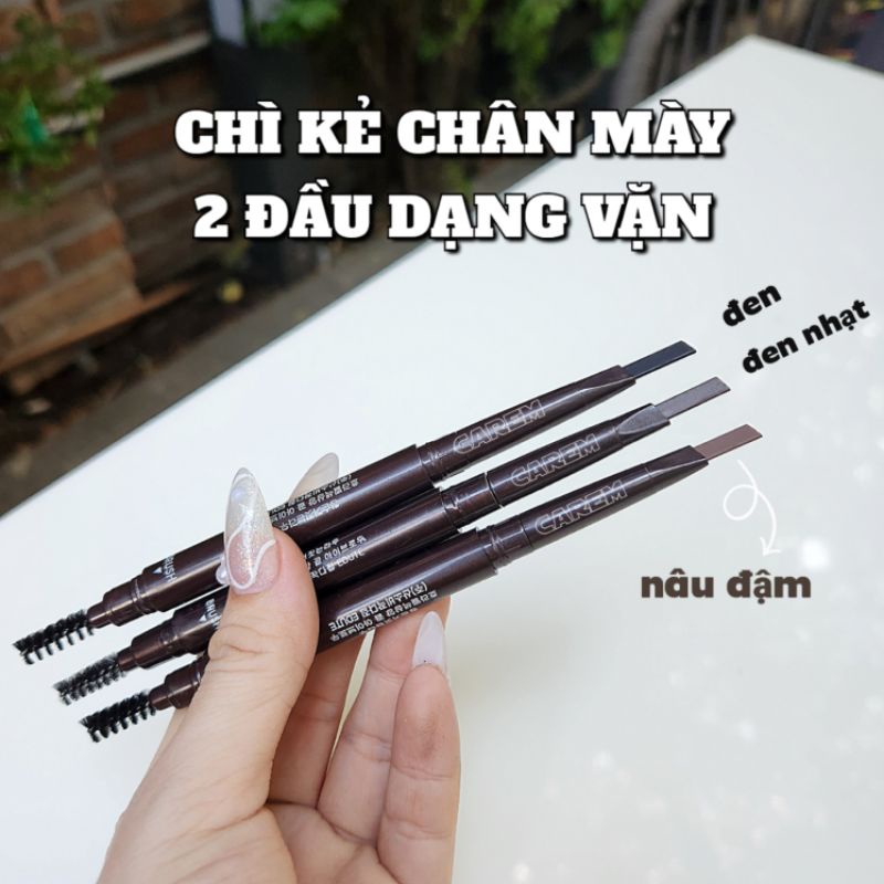 Chì kẻ lông mày chân mày 2 đầu tiện dụng carem.carem