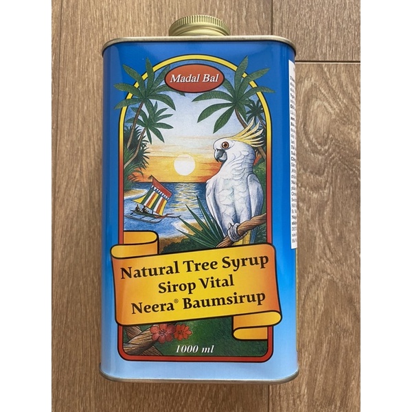 HSD2025 Siro Detox Neera Madal Bal 1L kèm bột ớt bột gừng cốc đong chia vạch 30ml