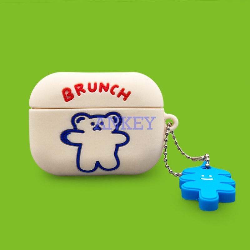 SoundPEATS Air 3 / Air 3 Deluxe /  Air3 Pro Cover Black Dinosaur Earphone Silicone Case Earbuds Waterproof Shockproof Soft Protective Headphone Cover Headset Skin with Hook