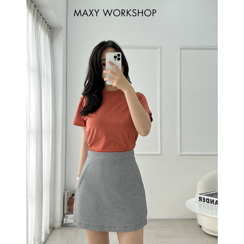 Áo thun nữ cổ tròn Brick Basic Tee Maxy Workshop