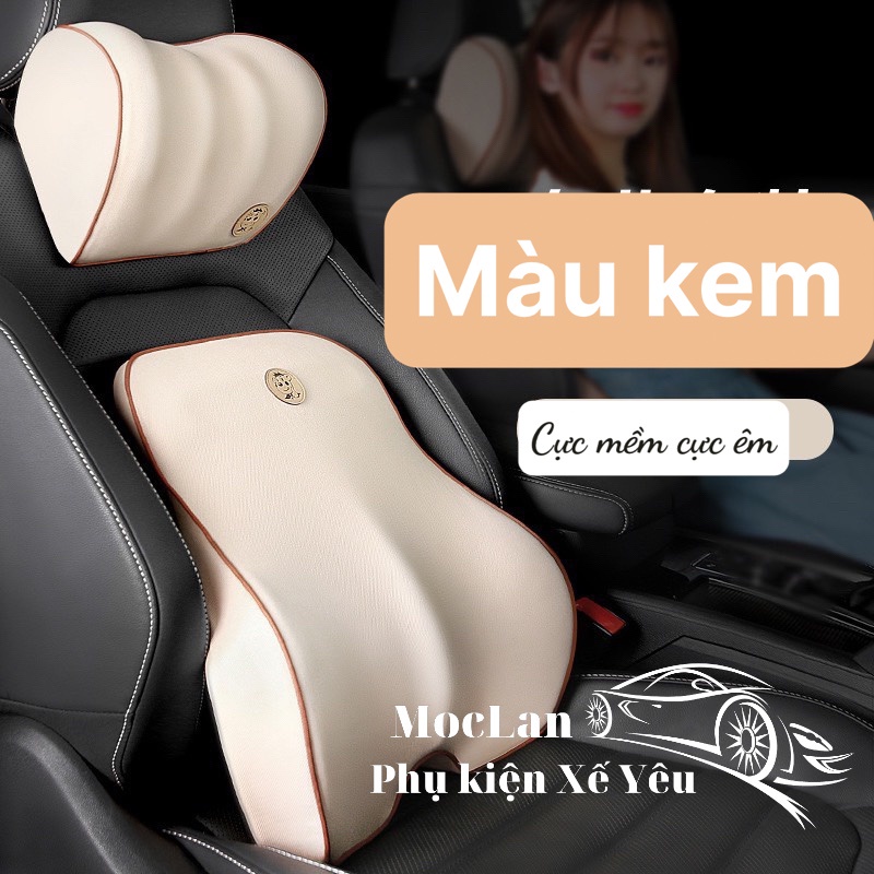 ( Fom mới 2023) Bộ tựa đầu tựa lưng cao su non siêu mềm siêu êm giải pháp lái xe ô tô đường dài - ghế văn phòng làm việc | BigBuy360 - bigbuy360.vn