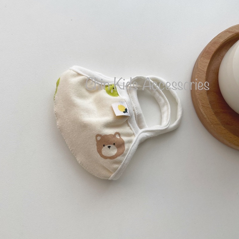 Khẩu trang Cotton Hàn hai lớp hoa nhí cho bé sơ sinh