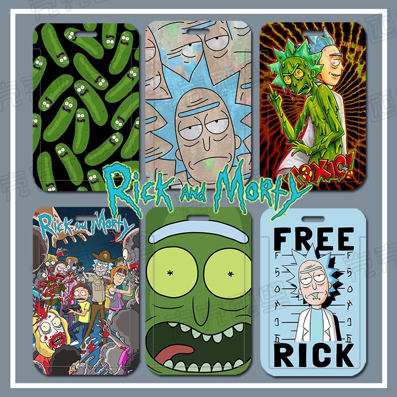 Ví Đựng Thẻ ID Họa Tiết Hoạt Hình Rick and Morty Cho Học Sinh