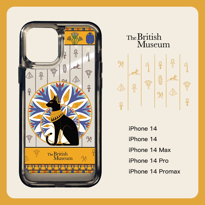 Ốp Điện Thoại DecoPhone Acrylic TPU Trong Suốt Hình Mèo Đen Cho IPHONE 6S 7 8 PLUS X XS XR 11 12 13 14 MAX PRO