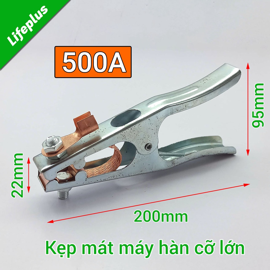 Kẹp mát máy hàn cỡ lớn 500A mạ Crom