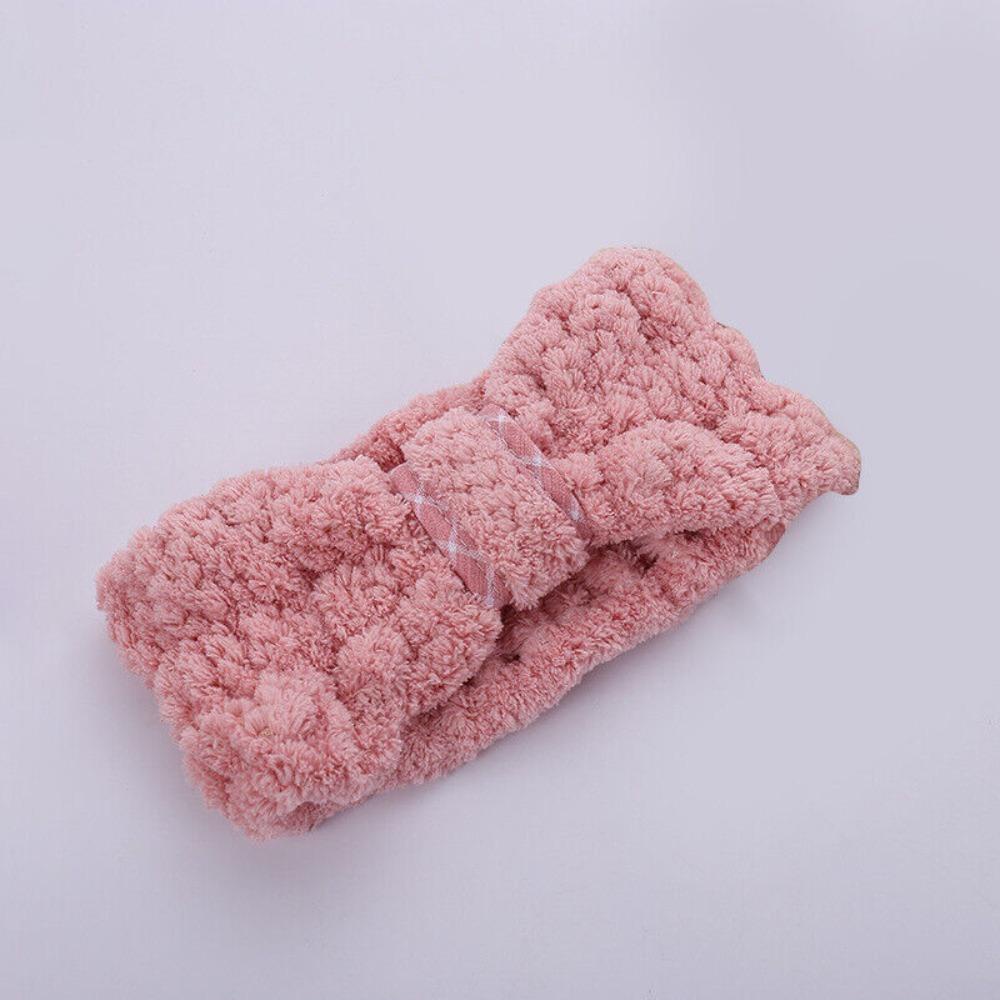 Băng Đô Cài Tóc Thể Thao Thấm Hút Nước Co Giãn Bằng Vải Lông Cừu San Hô Cho Nữ