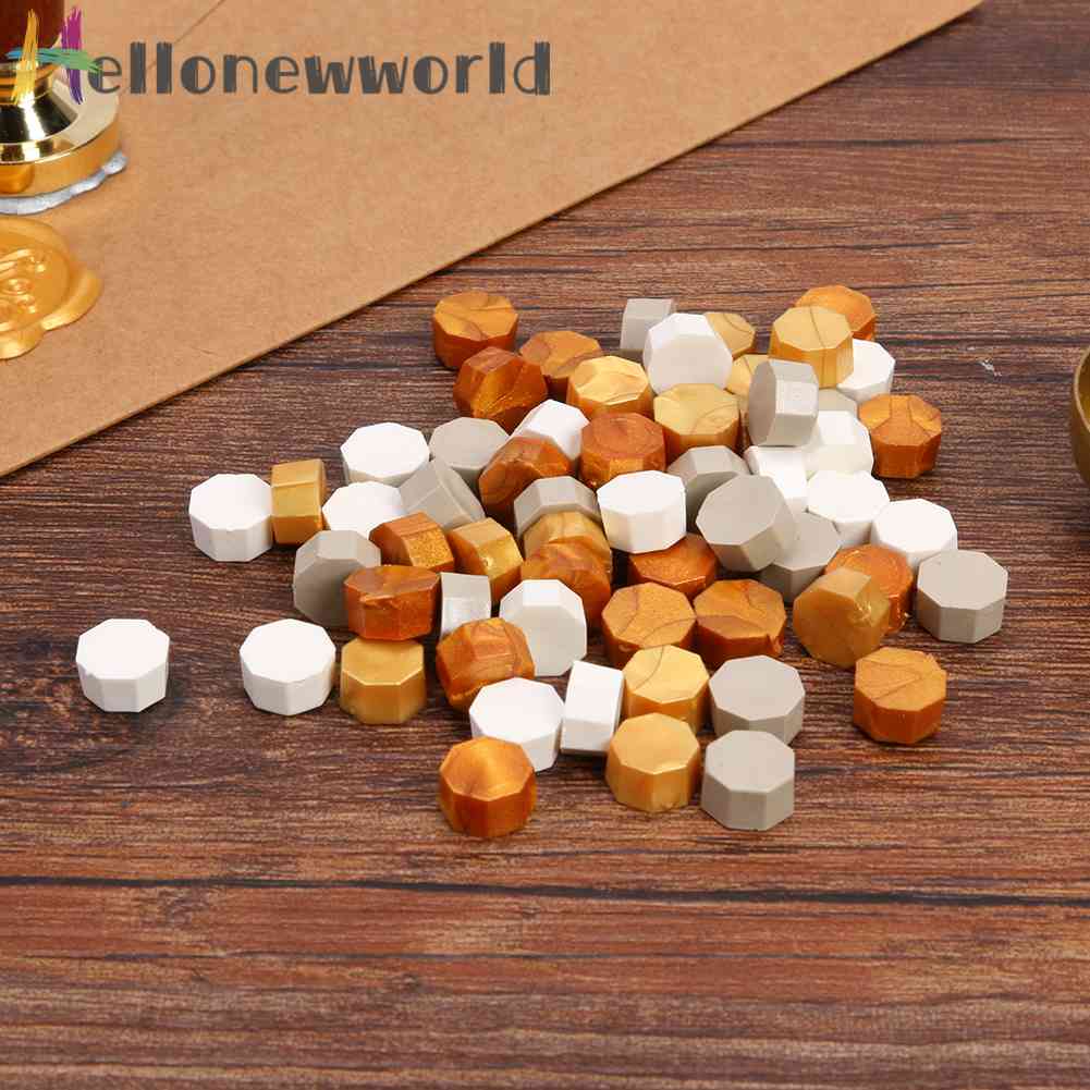 Bộ 100 Hạt Sáp Đóng Dấu Niêm Phong Bao Thư Phong Cách Vintage