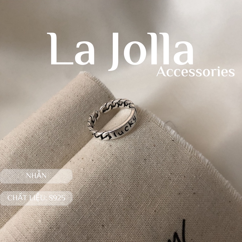 Set 2 nhẫn mạ bạc unisex