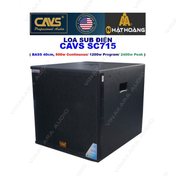Loa Sub CAVS SC715, bass 40cm, hàng chính hãng