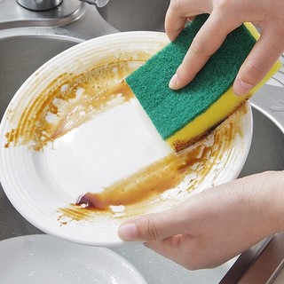 Cước da lợn 1miếng dày 2lớp rửa chén, ly, nồi