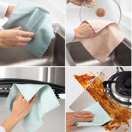Khăn Chuyên Lau Kính Lau Màn Hình Đa Năng, Khăn Lau đồ sứ và thủy tinh chuyên dụng không rụng lông, 88355