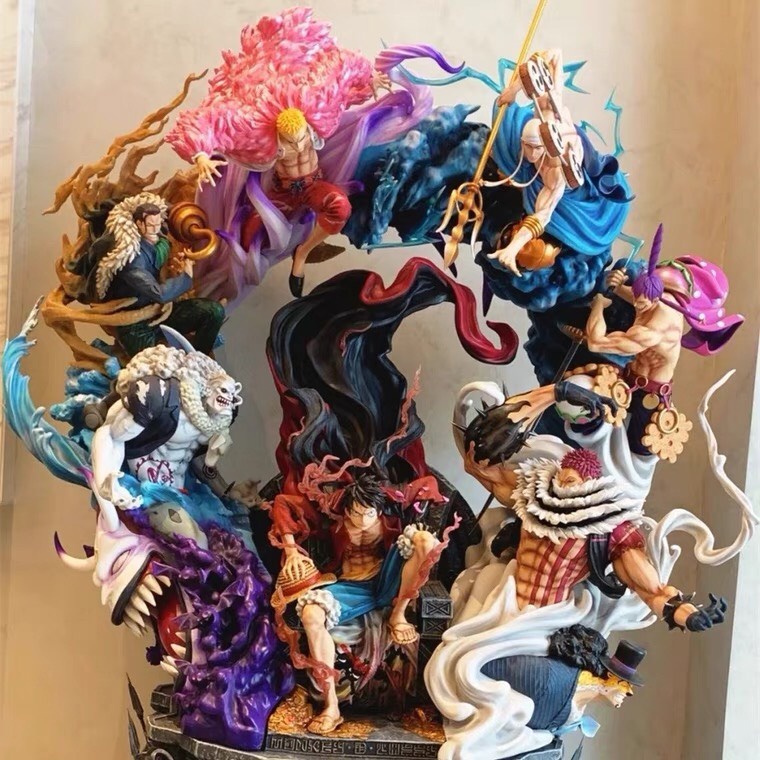 Mô hình luffy cùng các đối thủ - mô hình one piece