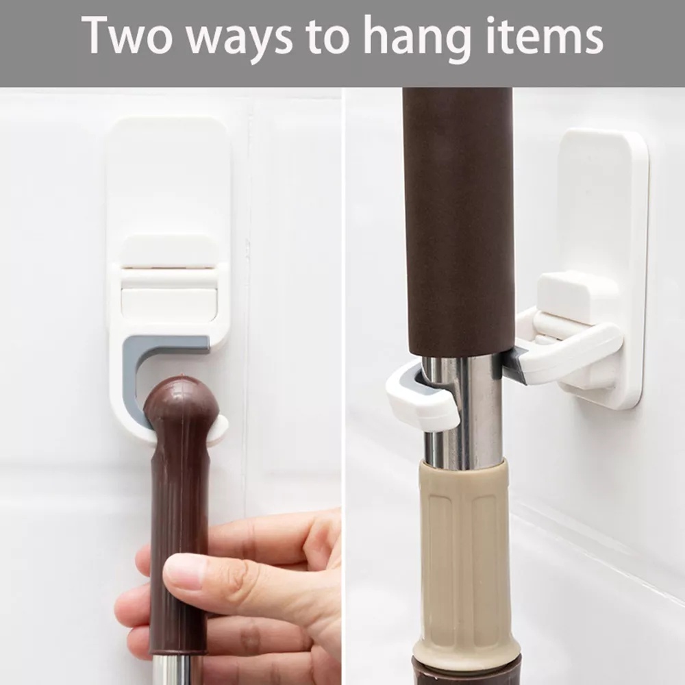 Giá Đỡ Cây Lau Nhà Gắn Tường Đa Năng Tự Dính Không Để Lại Dấu Vết Chống Thấm Nước