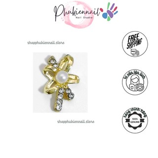 Charm nơ gắn đá cao cấp cham gắn nail