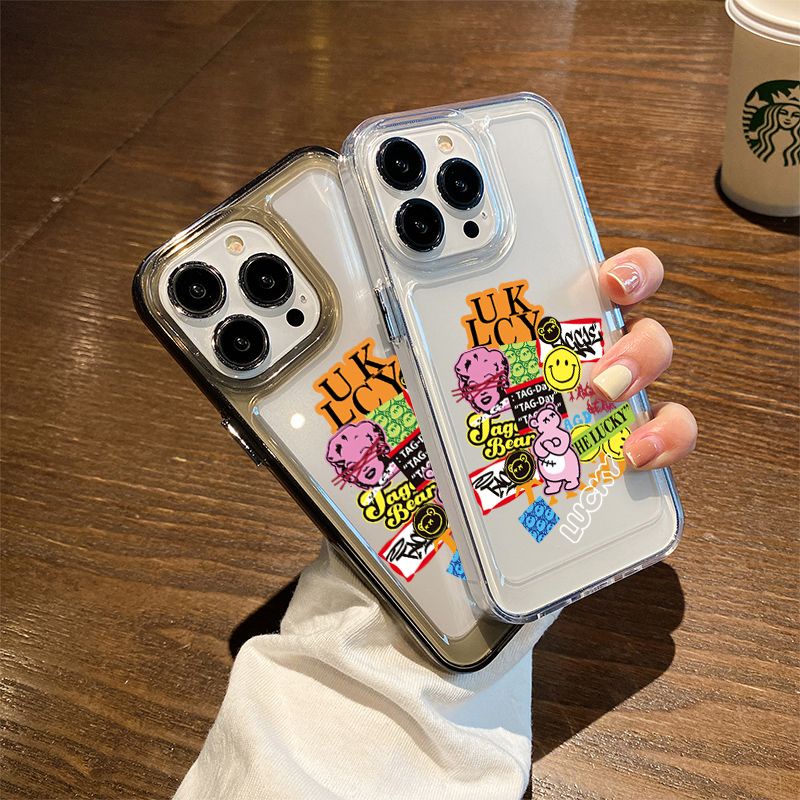 Ốp Điện Thoại Silicon TPU Mềm Trong Suốt In Họa Tiết Dễ Thương Cho IPhone 14 11 13 12 Pro XS Max X XR 7 8 6S Plus