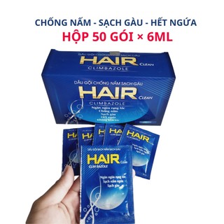 Dầu gội Hair clear sạch gàu nấm hộp 50 gói 6ml